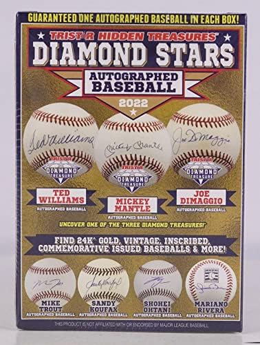 2022 Tristar Gizli Hazineler Elmas Yıldız İmzalı Beyzbol Hobi Kutusu-İmzalı Beyzbol Topları