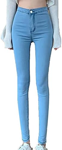 Maiyifu-GJ Popo Kaldırma Skinny Jeans Kadınlar için Yüksek Belli Konik Bacak kot pantolon Streç Klasik Casual Slim