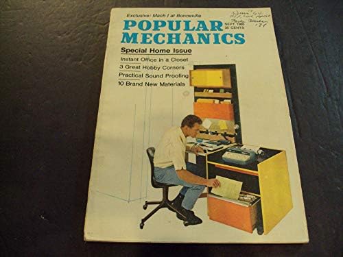 Popular Mechanics Eylül 1965 Pratik Ses Yalıtımı, Hobi Köşeleri