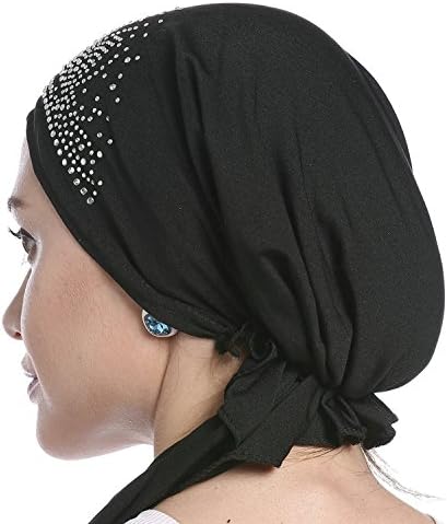 Kadın Türban Kapaklar Kanser Kemo Bere Şapka Müslüman Başörtüsü İç Başörtüsü Kaput İslam Başkanı Wrap Katı Renk ile