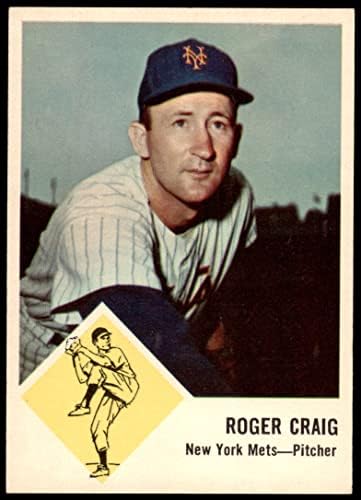 1963 Fleer 47 Roger Craig New York Mets (Beyzbol Kartı) NM / MT Mets