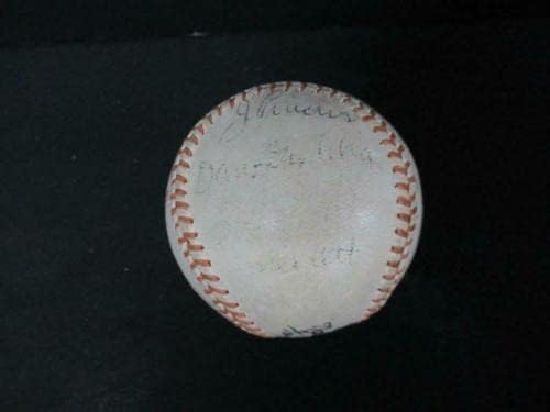 (25) 1944 New York Giants Takımı-İmzalı Beyzbol İmzası Otomatik PSA / DNA AG53946-İmzalı Beyzbol Topları