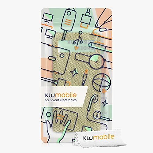 kwmobile Kılıf ile Uyumlu Google Piksel 6-Kılıf TPU ve Kumaş Smartphone Telefon Kapak Tuval Sarı