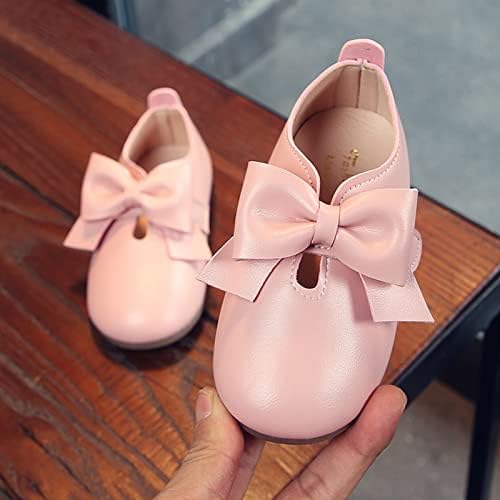 Toddler Çiçek Kız Ayakkabı Mary Jane Elbise Ayakkabı Slip-on Bale ?lats Ayakkabı Parti Okul Düğün (Pembe, 5-5. 5 Yıl