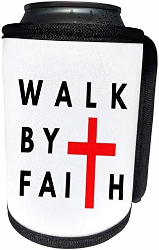 3dRose Walk By Faith İncil Ayet Tasarımı-Şişe Sargısını Soğutabilir (cc-360946-1)