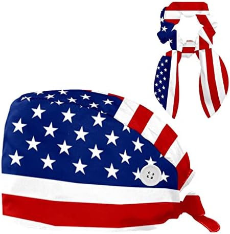 Amerikan bayrağı harita ayarlanabilir kabarık kapaklar şapkalar çalışma kap yay saç toka ile
