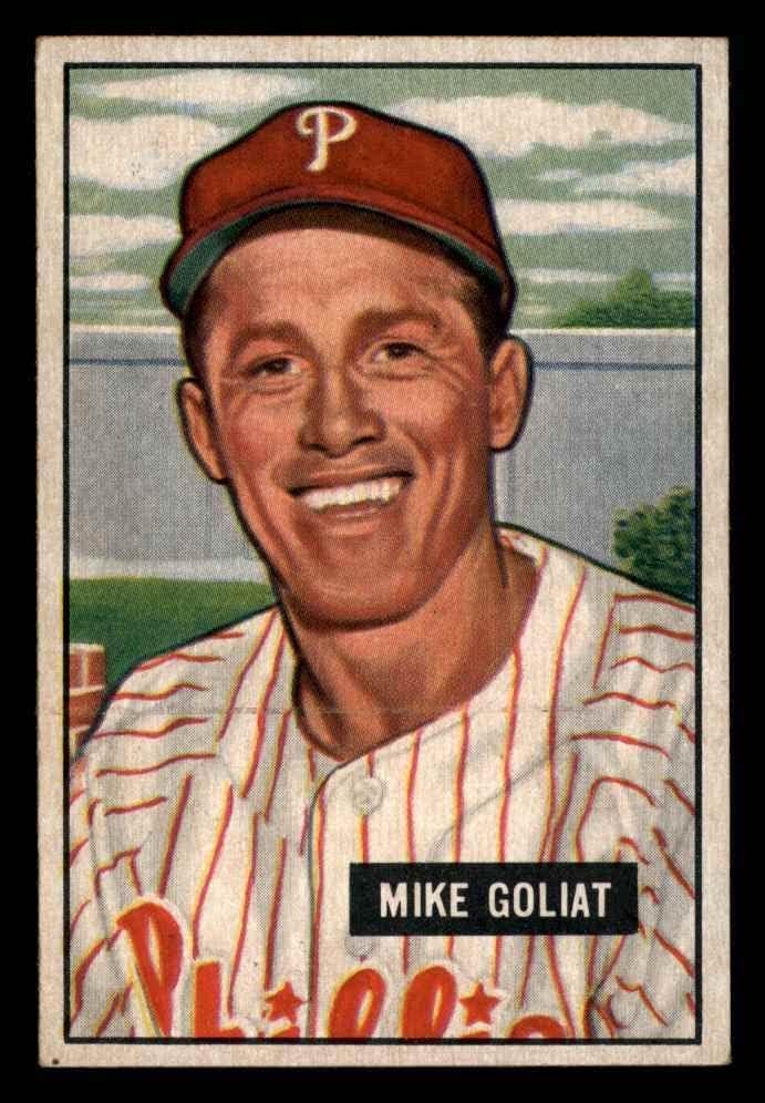 1951 Okçu 77 Mike Goliat Philadelphia Phillies (Beyzbol Kartı) VG/ESKİ Phillies