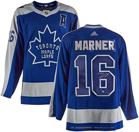 Mitch Marner Toronto Arenas İmzalı 1. Yıldız Yüzyıl Oyunu Adidas Forması / 16-İmzalı NHL Formaları
