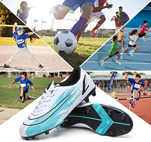 Hanani Çocuklar Futbol Cleats Erkek Kız Futbol Ayakkabıları Gençlik Atletik Açık ve Kapalı Beyzbol Ayakkabı Firma