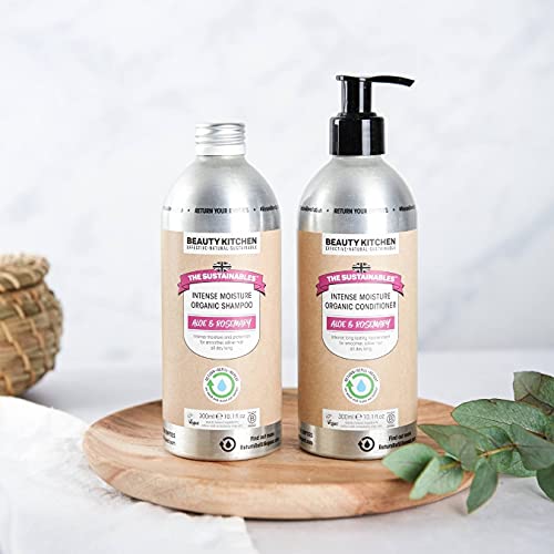 Beauty Kitchen TS Yoğun Nem Organik Şampuan 300ml-Gün Boyu Daha Pürüzsüz, İpeksi Saçlar için Yoğun Nem ve Koruma