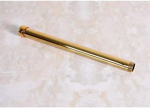 32cm Altın Rengi Pirinç Uzatma Tüpü Boru Çubuk yağmur biçimli duş Bataryası Seti (G3/4) banyo Aksesuarı