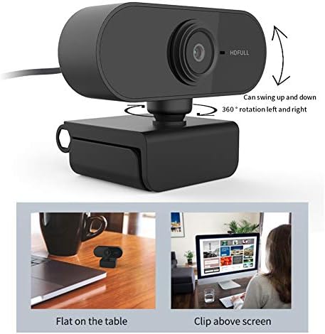 ALREMO HUANGXİNG-Web Kamerası, Yüksek Çözünürlüklü 1920x1080 Tak ve Çalıştır USB2.0 Web Kamerası Çevrimiçi Öğretim