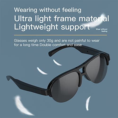 Akıllı Gözlük kablosuz bluetooth Güneş Gözlüğü Açık Kulak Müzik ve Eller Serbest Arama,Erkekler ve Kadınlar için,Polarize