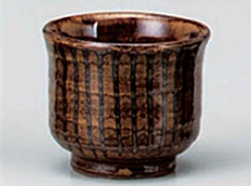 Japonya'da yapılan Kahverengi Tokusa 2.6 inç Sake fincan porselen