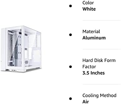 Lıan-Lı O11 Dinamik EVO ATX Orta Kule Temperli Cam Bilgisayar Kasası, Beyaz