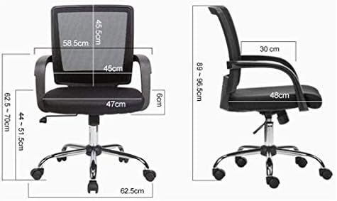 XBWEI fileli ofis koltuğu, Sabit Kol Dayama, Ayarlanabilir Yükseklik, Dönebilen Bilgisayar Yastıklı Ergonomik Masa