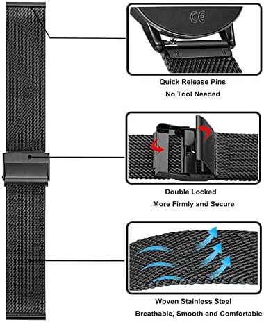 Bilek Kayışı için Uyumlu MorePro F12 / FT26 kordon akıllı saat, yedek Metal Bileklik için MorePro F12 Aktivite Spor