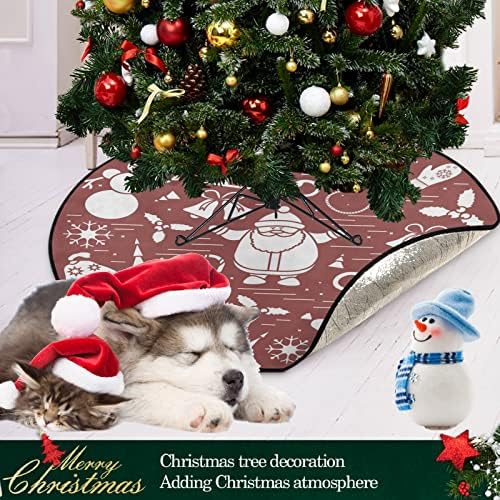 visesunny Noel Ağacı Mat Merry Christmas Ağacı Standı Mat Zemin Koruyucu Emici Ağacı Standı Tepsi Mat Mevsimsel Şükran