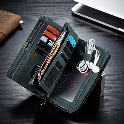 COEPMG iPhone için kılıf 13/13 Mini / 13 Pro / 13 Pro Max, Premium cüzdan Kılıf açılır deri kılıf TPU İç Kabuk ile
