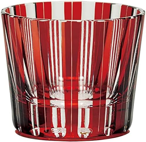 Narumi GW6000 - 2222 Glass Works Zodiac Pair (Toger), Siyah ve Kırmızı, 4,2 fl oz (120 cc), 2'li Set, Soğuk Sake Bardaklar