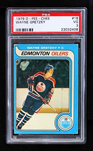 1979 O-Pee-Chee 18 Wayne Gretzky Edmonton Oilers-Hokey (Hokey Kartı) PSA PSA 3.00 Oilers-Hokey