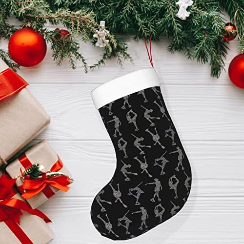 Augenstern Noel Çorap Artistik Patinajı Seviyorum Çift Taraflı Şömine Asılı Çorap