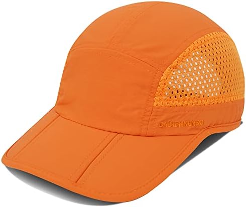 GADIEMKENSD Mens Katlanır Açık Şapka Uzun Ağız UPF 50 + Güneş Koruma