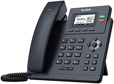 Yealink T31P IP Telefon, 2 VoIP Hesabı. 2,3 İnç Grafik Ekran. Çift Bağlantı Noktalı 10/100 Ethernet, 802.3 af PoE,