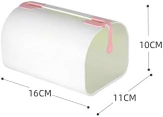 Cabilock 2 ADET Doku Kutusu Plastik Su Geçirmez Yumruk Ücretsiz rulo kağıt havlu tutucu Doku Kutusu Banyo Mutfak için