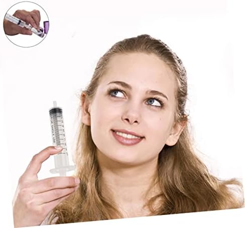Cabilock 12 adet Şırınga Dağıtım Aracı Tutkal Aplikatör Şırınga Örnek Şırınga Parfüm Enjeksiyon Şırınga Ölçüm Şırınga