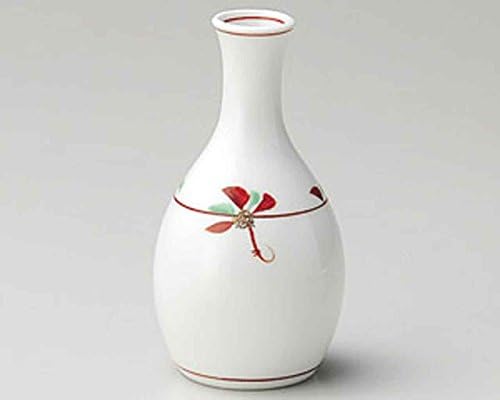 Japonya'da Yapılan Küçük Çiçek 3.1 inç Sake sürahi Beyaz porselen