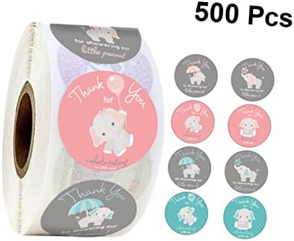 Toffıcu 500 adet Mum Etiketleri Zarf Mühür Çıkartmaları Mum Çıkartmaları Bebek Doğum Günü Mum Etiketleri Yuvarlak