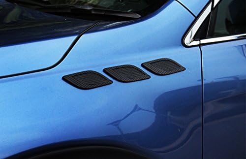 Eppar Yeni Dekoratif Çamurluk Kepçe 6 ADET Subaru XV 2012-2017 için (Siyah)