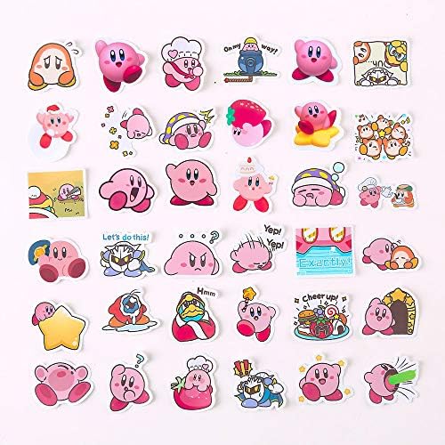 40 Adet/paket Güzel Karikatür Kirby Yıldız Çıkartmalar Bavul Kaykay Dizüstü Bagaj Buzdolabı Telefon Araba DIY çıkartma