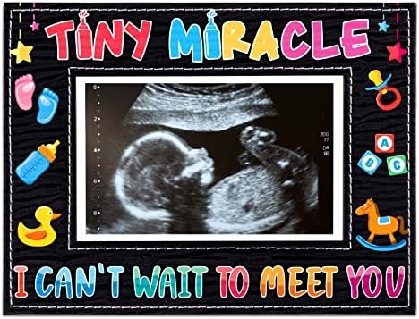PETCEE Bebek Sonogram Resim Çerçevesi, 1. Ultrason Fotoğraf Çerçevesi Gebelik Duyuruları Yeni Anne için Küçük Fikirler