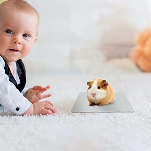 PATKAW 4 Pcs Hamster soğutma matı Ped Kafes Gömlekleri Yıkanabilir Kobay Işemek Pedleri Kullanımlık Kobay Mat için
