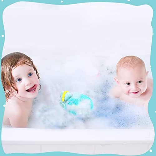2 Adet Banyo Süngeri Çocuklar Vücut Duş Lif Kabağı Sevimli Hayvan Lif Kabağı Sünger Karikatür Duş Lif Kabağı Renkli