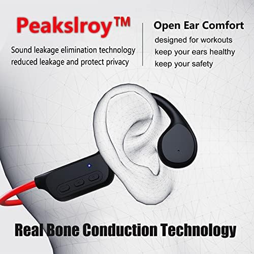 Dmnzoey Kemik iletim kulaklığı Bluetooth 5.3 Kablosuz Açık kulaklıklar 32G mp3 Spor Kulaklık IP68 Egzersizler için