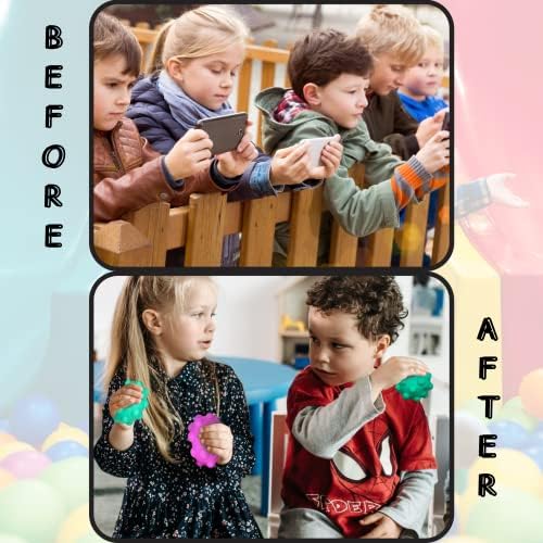 EdUpOp Fidget Topu Popper oyuncak seti - Duyusal Pop It Sıkmak Topları Çocuklar için-Squishy Topu Fidget Oyuncak-Çocuklar