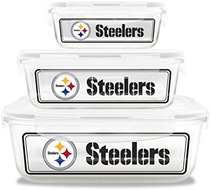 NFL Pittsburgh Steelers Cam Yemek Kabı Seti (6 parçalı)
