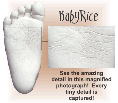 BabyRice Yeni Bebek Döküm Kiti ile 6x5 Siyah 3D kutu ekran Çerçevesi / Mavi Montaj / Beyaz Destek / Bronz Boya