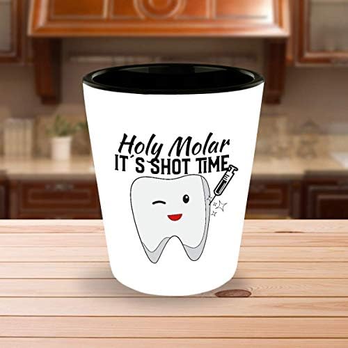 Diş hekimi Diş Yardımcısı Hijyenist Komik shot bardakları Seti 4