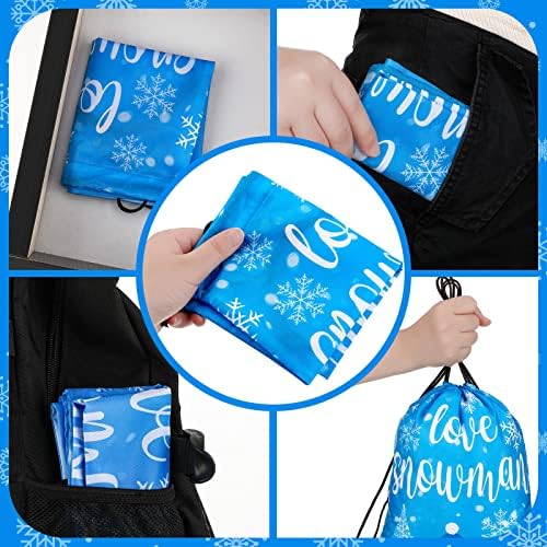 Spiareal 20 Adet Dondurulmuş hediye çantası Kar Tanesi Parti Iyilik Çanta Doğum Günü Malzemeleri Pembe Beyaz Mavi