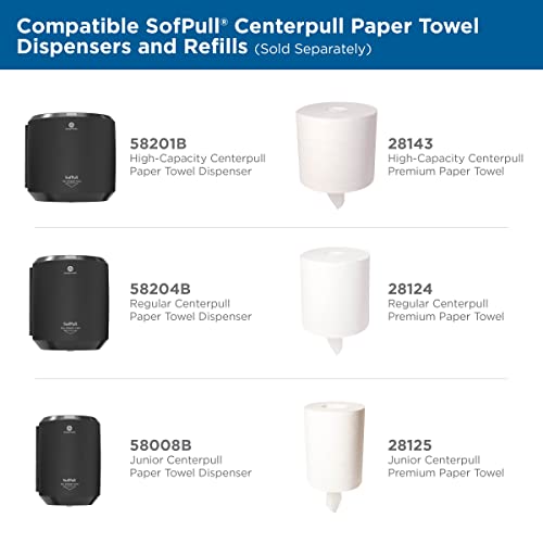 GP Pro'dan SofPull Centerpull Junior Kapasiteli Kağıt Havlu Dispenseri (Gürcistan-Pasifik); Siyah; 58008B; 1 Dağıtıcı;