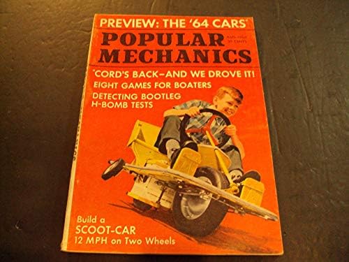 Popular Mechanics Aug 1963 Scoot Car, Kayıkçılar için 8 Oyun