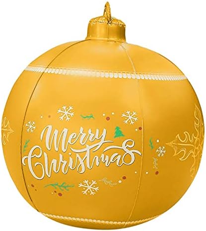 HHmeı Noel Dekorları Topu-24 İnç Dekorasyon Topu Açık Noel Şişme Dekore Top Yılbaşı Partisi için Kapalı, Açık, Yard,