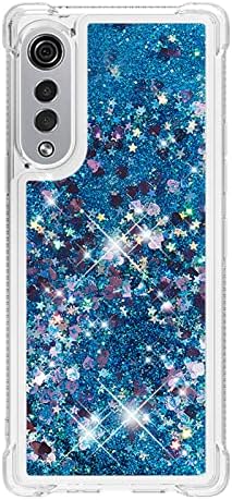 Telefon Kılıfı Kapak Glitter Kılıf ile uyumlu LG Kadife 4G 5G/G9 Kadife Kılıf ile uyumlu Kadın Kızlar Girly Sparkle
