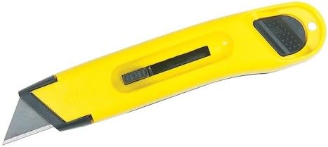 Stanley: Geri Çekilebilir Bıçaklı Plastik Hafif Hizmet Tipi Maket Bıçağı, Sarı -: - 2 Paket olarak Satılır - 1 - /