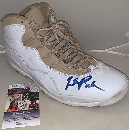 Jabari Parker Milwaukee Bucks imzalı Oyun Kullanılmış Air Jordan Ayakkabı imzalı JSA İmzalı NBA Spor Ayakkabı