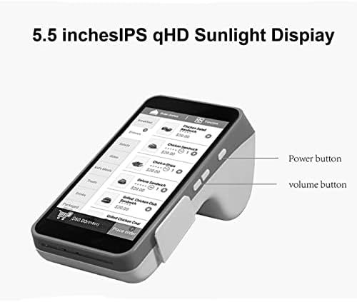 N / A Terminali pos El pos PDA Dahili Tarayıcı ve Termal Yazıcı NFC Android Makinesi Hızlı Baskı Fatura Süpermarket